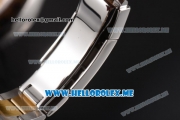 Rolex Daytona Clone Rolex 4130 Automatic Steel Case with Black Dial Two Tone Bracelet Stick Markers (EF)-1:1 Original