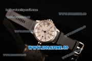 IWC Aquatimer Miyota Quartz Steel Case with White Dial Black Rubber Strap and Stick Markers