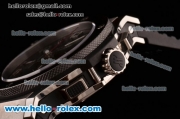 Hublot Big Bang Chrono Clone HUB4100 Automatic Steel/Ceramic Case with Black Rubber Strap Black Dial