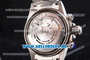 Rolex Daytona Clone Rolex 4130 Automatic Stainless Steel Case/Bracelet with White Dial and Arabic Numeral Markers (BP)