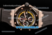 Audemars Piguet Royal Oak Offshore Sebastien Buemi Chronograph Clone AP Calibre 3126 Automatic Steel Case with Stick Markers Black Dial and PVD Bezel (JF)