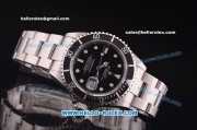 Rolex Submariner Super Clone Rolex 3135 Movement Full Steel with PVD Bezel and Black Dial (LF)