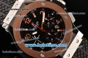 Hublot Big Bang Chronograph Swiss Valjoux 7750-DD Automatic Steel Case with Rose Gold Bezel and Black Dial (YR)