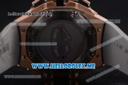 Audemars Piguet Concept Miyota Quartz Rose Gold Case with Skeleton Dial and Grey Rubber Strap Stick/Arabic Numeral Markers (EF)