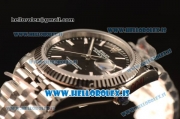 Rolex Datejust 41 Steel Rolex 3235 Auto With Steel Bracelet Black Dial Stick