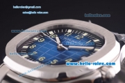 Patek Philippe Aquanaut Swiss ETA 2836 Automatic Full Steel and Blue Dial-1:1 Original