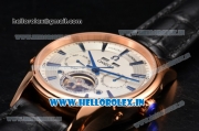 Omega De Ville Hour Vision Asia Automatic Rose Gold Case with White Dial and Blue Stick Markers