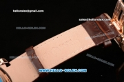 Ulysse Nardin Freak Asia ST22 Automatic Rose Gold Case with White Dial Numeral Markers and Brown Leather Strap - 7750 Coating