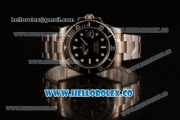 Rolex Submariner Swiss ETA 2836 Automatic Steel Case with Black Dial and Steel Bracelet Steel Bezel