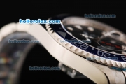 Rolex GMT-Master II Oyster Perpetual Swiss ETA 2836 Automatic Movement Steel Case with Black Dial and Two Tone Bezel