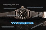 IWC Big Pilot'S Asia Auto PVD Case with Black Dial and Black Nylon Strap - 1:1 Origianl (ZF)