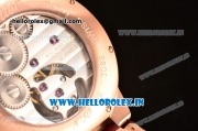 Cartier Ballon Bleu Tourbillon Seagull ST80 Tourbillon Manual Winding Rose Gold Case with White Dial and Diamonds Bezel