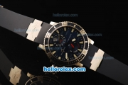 Ulysse Nardin Hammerhead Shark Limited Edition Automatic Movement Steel Case with Blue Dial and Rubber Strap