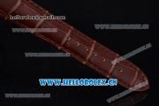 Audemars Piguet Jules Audemars Skeleton Tourbillon Asia ST25 Automatic Rose Gold Case Brown Dial Roman Numeral Markers and Brown Leather Strap