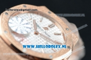 Audemars Piguet Royal Oak Swiss Quartz Rose Gold Case with White Dial and Rose Gold Bracelet (EF)