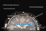 Ball Engineer Hydrocarbon Spacemaster Captain Poindexter Miyota 8215 Automatic PVD Case with Black Dial Rubber Strap and Luminous Markers