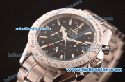 Omega Speedmaster Automatic Movement Silver Case wiht Black Dial and SSBand