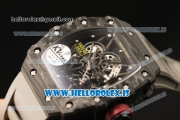 Richard Mille RM35-02 Carbon Fiber With Miyota 9015 Movement 1:1 Clone Grey Rubber