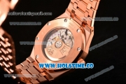 Audemars Piguet Royal Oak 41MM Clone AP Calibre 3120 Automatic Full Rose Gold with White Dial and Stick Markers (EF)