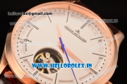 Jaeger-LECoultre Master Asia ST17 With Tourbillon Automatic Rose Gold Case with Stick Markers and White Dial