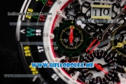 Richard Mille RM 60-01 Asia 2813 Automatic PVD Case with Skeleton Dial and Red Rubber Strap PVD Bezel (EF)