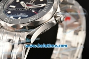 Omega Seamaster Diver 300 M Co-Axial Swiss ETA 2824 Automatic Steel Case/Bracelet with Black Dial and White Markers (BP)