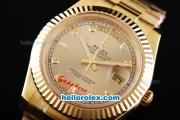 Rolex Day-Date II Automatic Movement Full Gold with Gold Dial and Diamond Markers