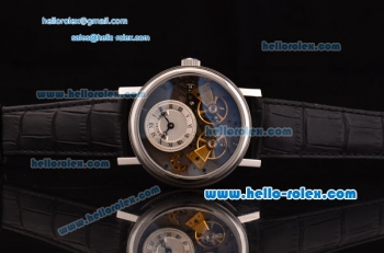 Breguet Classique Complications Tourbillon ST33 Automatic Steel Case with Black Leather Strap