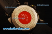 Ferrari Rattrapante Chronograph Quartz PVD Case with Black Dial and Black Rubber Strap