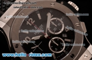 Hublot Big Bang Chrono Clone HUB4100 Automatic Steel Case with Black Rubber Strap Black Dial