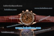 Tag Heuer Carrera Calibre 1969 Chrono Jack Heuer Limited Edition Miyota OS20 Quartz Rose Gold Case with Stick Markers and Brown Dial
