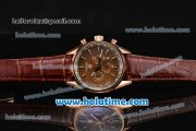 Tag Heuer Carrera Calibre 1969 Chrono Jack Heuer Limited Edition Miyota OS20 Quartz Rose Gold Case with Stick Markers and Brown Dial