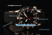 Sinn U1 Asia 2813 Automatic Steel Case with PVD Bezel and Black Dial-Black Rubber Strap