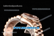 Rolex Datejust Swiss ETA 2671 Automatic Rose Gold Case with Pink Dial Stick Markers and Rose Gold Bracelet (BP)