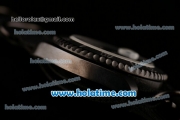 Rolex Submariner Stealth Swiss ETA 2836 Automatic PVD Case with White Markers Black Nylon Strap and Black Dial