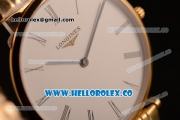 Longines La Grande Classique SWISS QUARTZ Yellow Gold Case with White Dial and Yellow Gold Bracelet