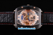 Richard Mille Tourbillon with PVD Case and Black Leather Strap