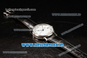 Breguet Classique Japanese Miyota 9015 Automatic Movement Steel White Dial and Roman Numeral Markers Leather Strap (FF)