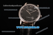 Vacheron Constantin Patrimony Miyota 9015 Automatic Steel Case with Black Dial and Silver Arabic Numeral/Stick Markers