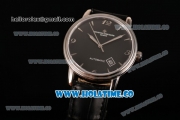 Vacheron Constantin Patrimony Miyota 9015 Automatic Steel Case with Black Dial and Silver Arabic Numeral/Stick Markers
