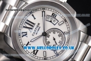 Cartier Calibre de Cartier Asia ST16 Automatic Stainless Steel Case/Bracelet with White Dial and Roman Markers