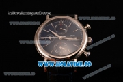 IWC Portofino Chrono Swiss Valjoux 7750 Automatic Steel Case with Blue Dial and Stick Markers