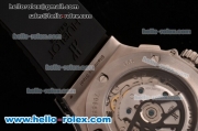 Hublot Big Bang Chrono Clone HUB4100 Automatic Steel/Ceramic Case with Black Rubber Strap Black Dial