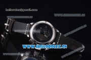 U-Boat Chimera Skeleton Chronograph Miyota OS10 Quartz Steel Case with Skeleton Dial Steel Bezel and Black Leather Strap