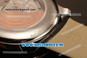 Girard Perregaux 1966 9015 Auto Steel Case with White Dial and Black Leather Strap