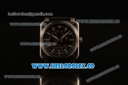 Bell&Ross BR 03-92 AAERO GT Asia Automatic Steel Case with Skeleton Dial and Black Leather Strap - (AAAF)