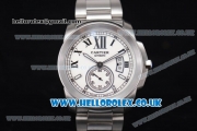 Cartier Calibre de Cartier Asia ST16 Automatic Stainless Steel Case/Bracelet with White Dial and Roman Markers