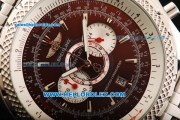 Breitling Bentley Supersports Chronograph Miyota Quartz Movement Full Steel with Brown Dial and Stick Markers