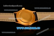 Rolex Cellini Time Asia 2813 Automatic Yellow Gold Case with Stick/Roman Numeral Markers and Black Dial