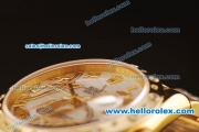Rolex Datejust Asia 2813 Automatic Full Yellow Gold with Diamond Bezel and White MOP Dial